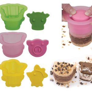 🍒4 for $20🍒 Tovolo Ice Cream Sandwich Molds, Farmyard, Set of 3